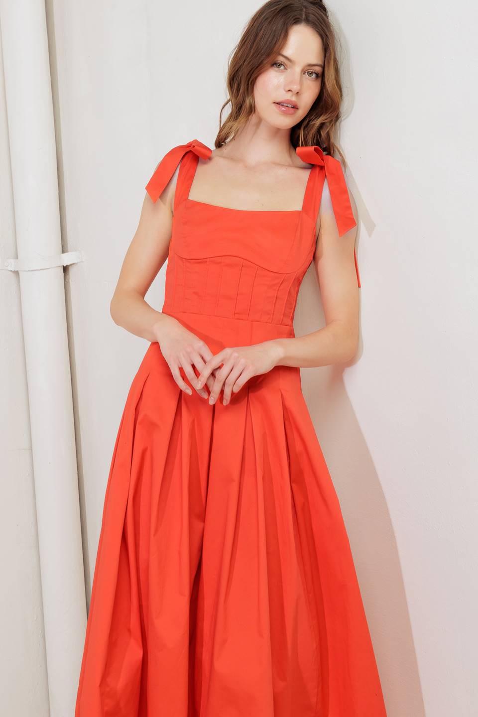 PALOMA MIDI DRESS in Red | Flowy Summer Dress for Women | Perfect for Beach Vacations, Date Nights & Outdoor Weddings