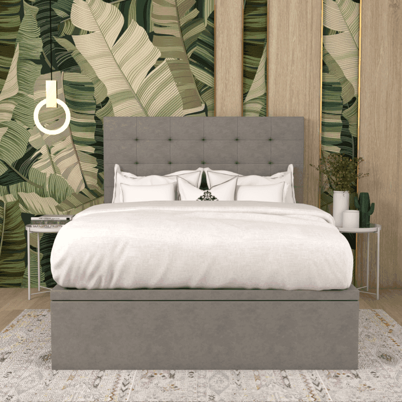 Edith Fabric Storage Bed with Underbed Drawers - Space-Saving Bed Frame with Hidden Storage for Small Bedrooms, Dorms & Apartments