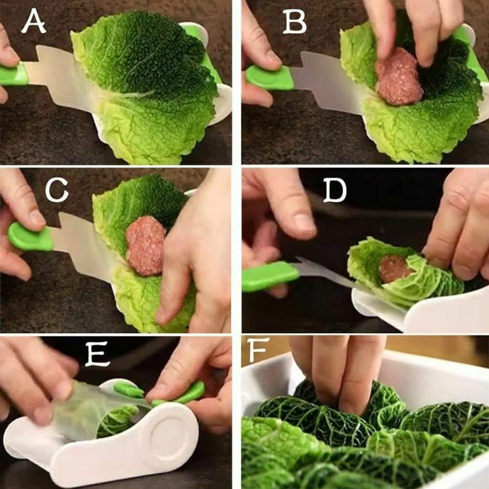 Creative DIY Vegetable Meat Rolling Stuffed Cabbage Leaf Sushi Maker - Kitchen Tool for Homemade Sushi & Healthy Wraps (Multicolor) - Perfect for Home Cooking, Meal Prep & Party Platters