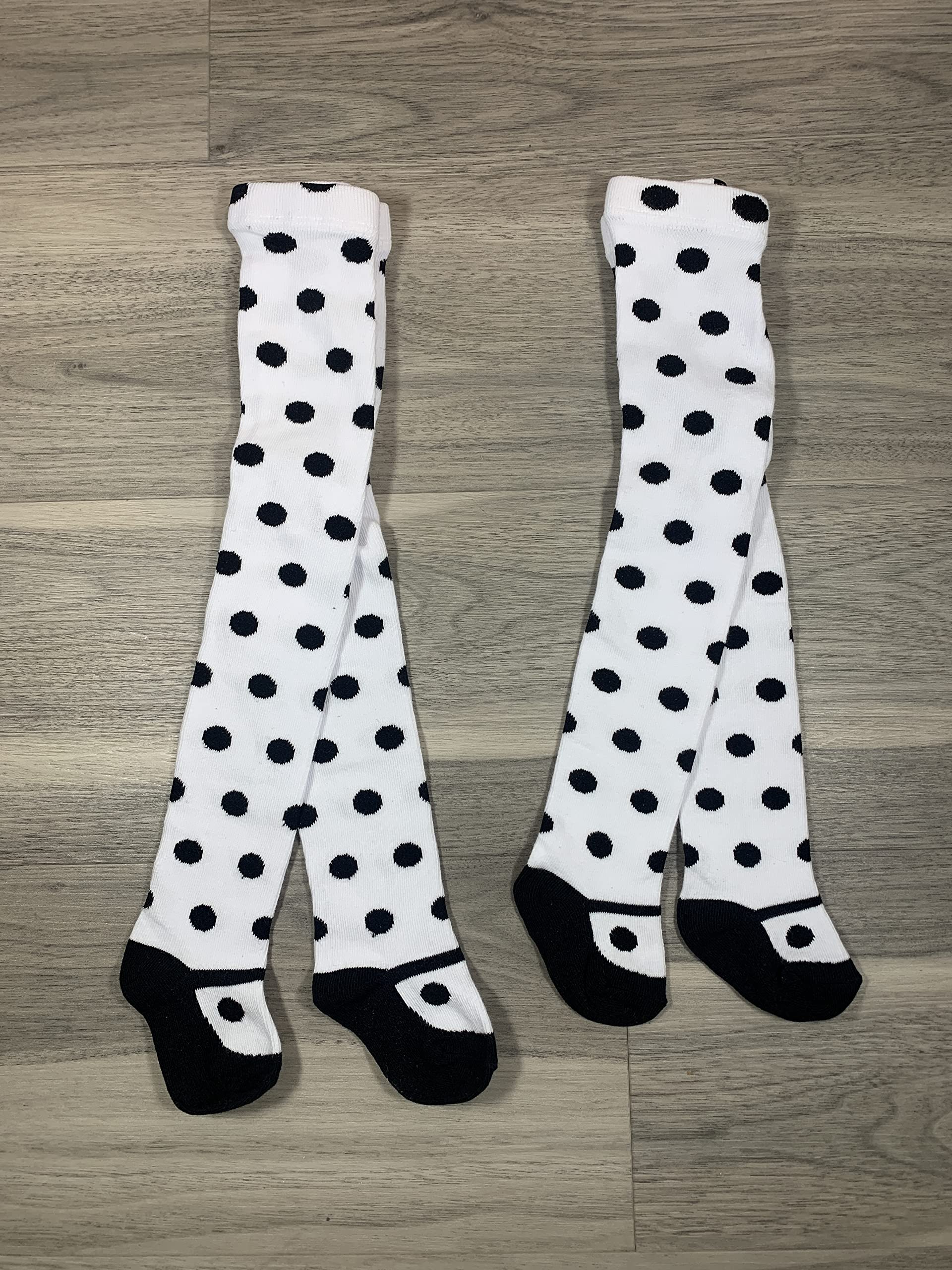 50's Hip Hop Baby Girls Cotton Thick Polka Dot Tights - Seamless Leggings & Stockings for Newborn Infants | Perfect for Dance, Photo Shoots & Everyday Wear