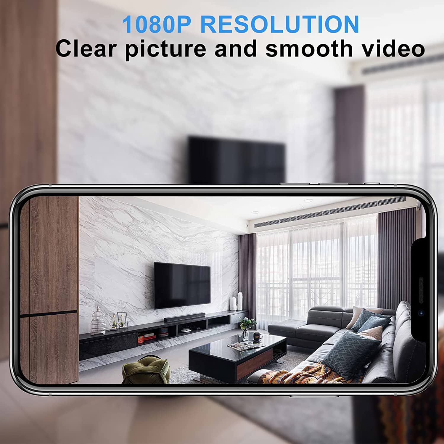 Hidden Camera WiFi 1080P HD - Mini Spy Camera with Motion Detection & Night Vision | Smart Home Security, Nanny Cam, Office Surveillance | App Control via Smartphone | No Battery Needed