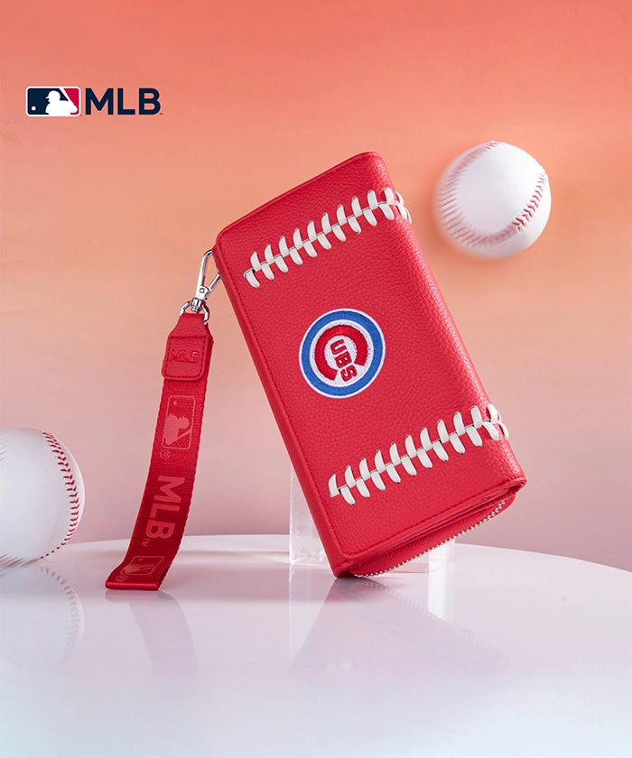 Authentic MLB Chicago Cubs Genuine Leather Wallet for Men - Stylish & Durable Bifold Wallet for Baseball Fans - Perfect for Gifts, Game Days & Everyday Use