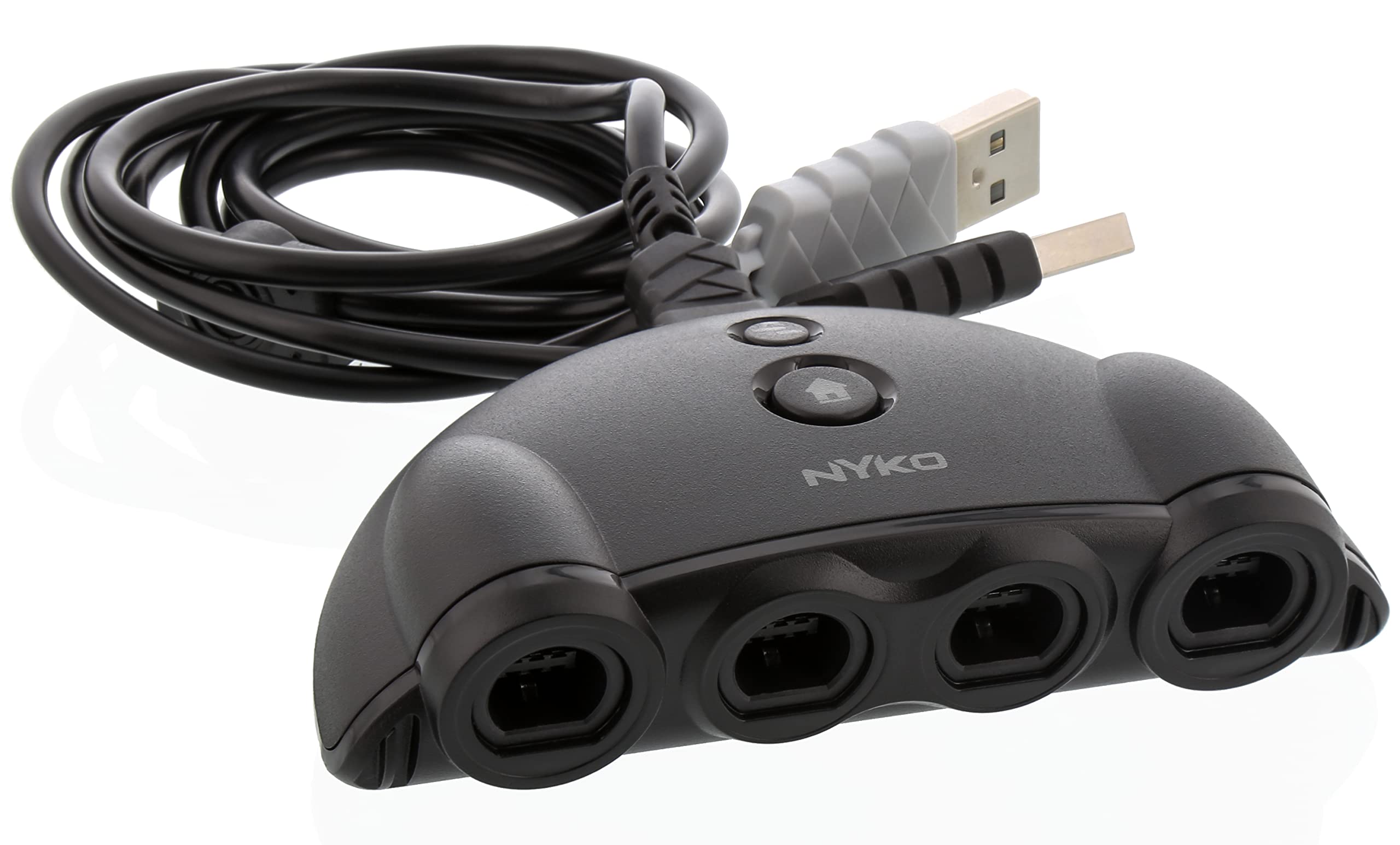 Nyko GameCube Controller Adapter - 4 Port for Nintendo Switch with Turbo Mode | Perfect for Smash Bros & Retro Gaming