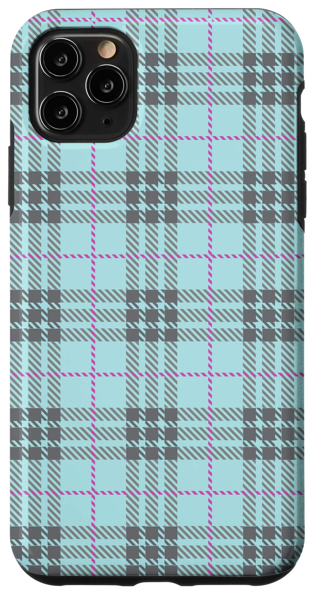 iPhone 11 Pro Max Plaid Phone Case - Stylish Protective Cover with Trendy Plaid Print - Perfect for Everyday Use, Work & Travel