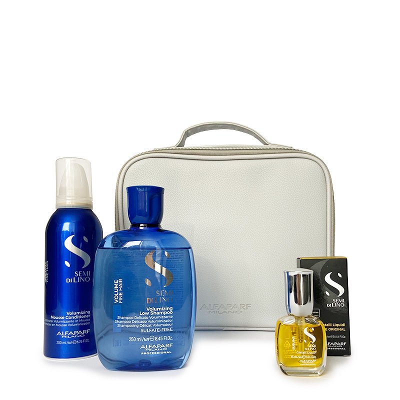 Alfaparf Volumizing Hair Gift Set - Discontinued Professional Styling Kit for Thicker, Fuller Hair - Perfect for Salons, Home Use & Special Occasions
