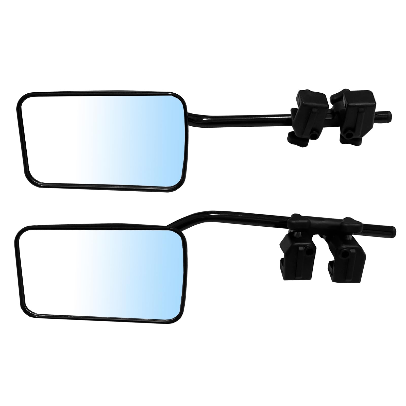 Universal Clip-On Towing Mirrors 1 Pair - 360° Adjustable External Mirror Extensions for Caravan, Truck & Trailer - Perfect for Safe Towing & Enhanced Rear Visibility While Driving
