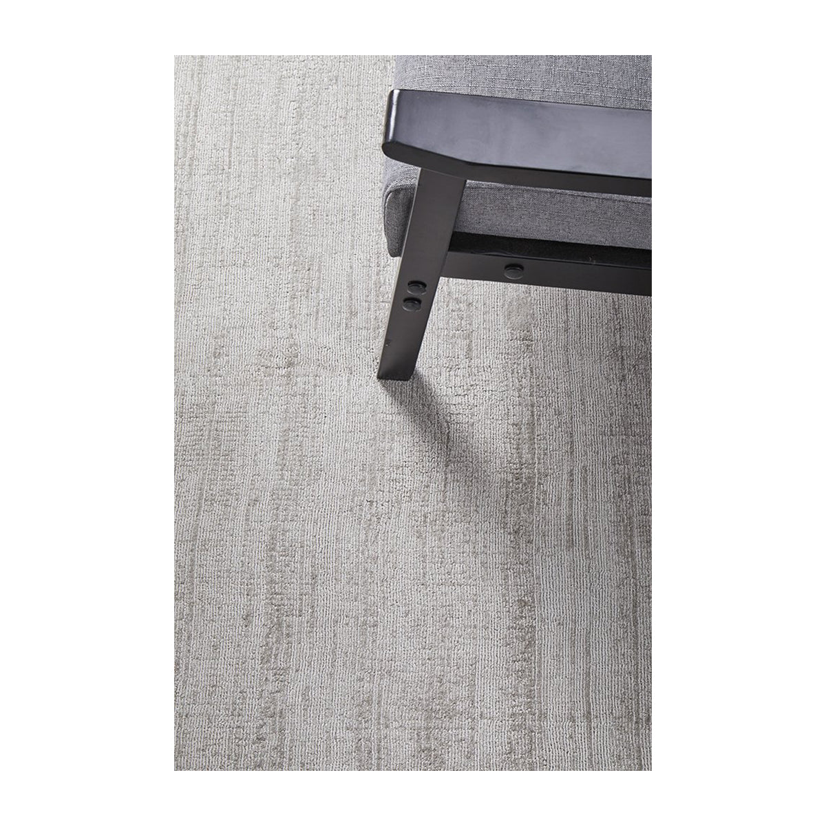 Bliss Rug - Soft Silver Area Rug for Living Room, Bedroom & Nursery | Plush & Durable Home Decor