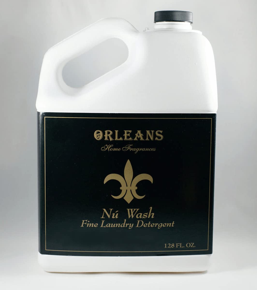Orleans Home Fragrance Nu Wash Gallon Laundry Detergent - Jazz Scented | High Efficiency Liquid Laundry Soap for All Fabrics | Perfect for Everyday Laundry, Baby Clothes & Delicates