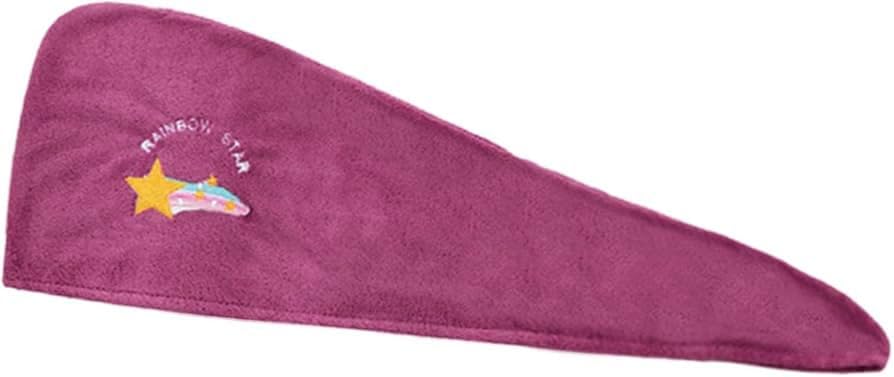 Super Absorbent Microfiber Hair Towel Wrap for Women - Quick Dry, Lightweight & Soft Hair Turban for Wet Hair (Cherry Red) - Perfect for Post-Shower, Swimming, and Salon Styling