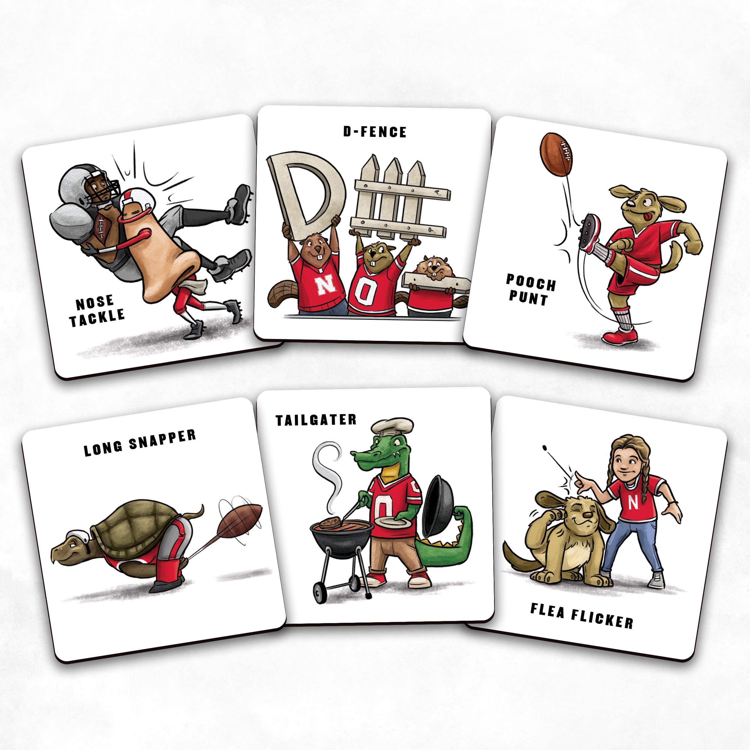 YouTheFan NCAA Memory Match Game - College Sports Matching Card Game for Kids & Adults - Perfect for Family Game Night, Parties & Travel