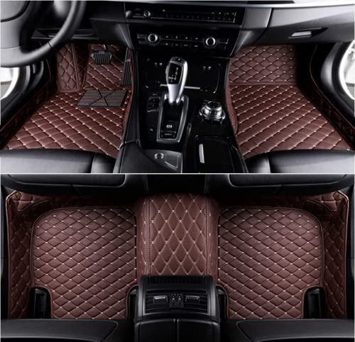 Custom All-Weather Car Floor Mats for 99% Sedan, SUV & Sports Cars - Waterproof Leather Protection for Men & Women - Full Custom Fit for Daily Commute & Road Trips