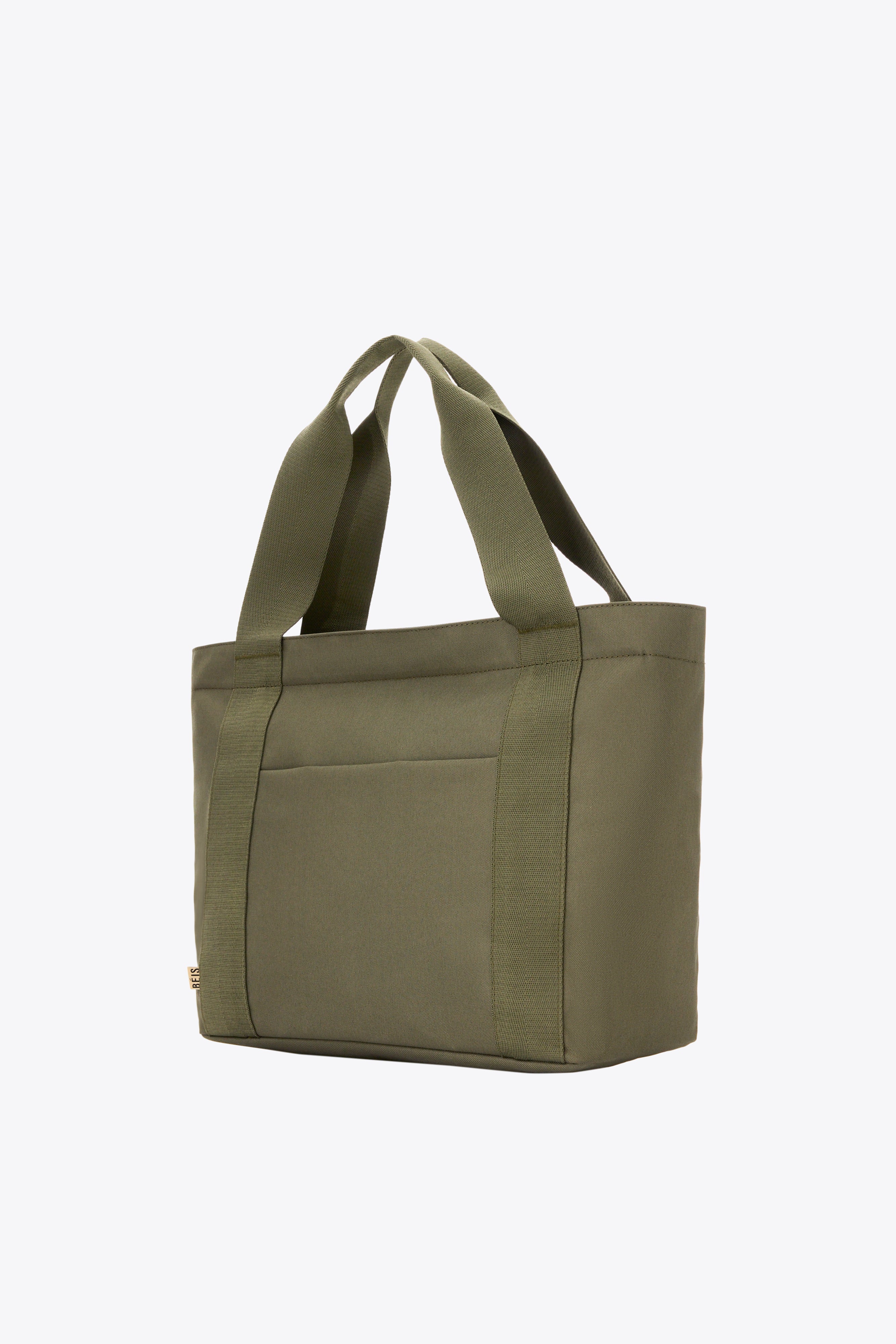 The BÉISics Tote Bag in Olive Green - Stylish & Spacious Carryall for Work, Travel & Everyday Use