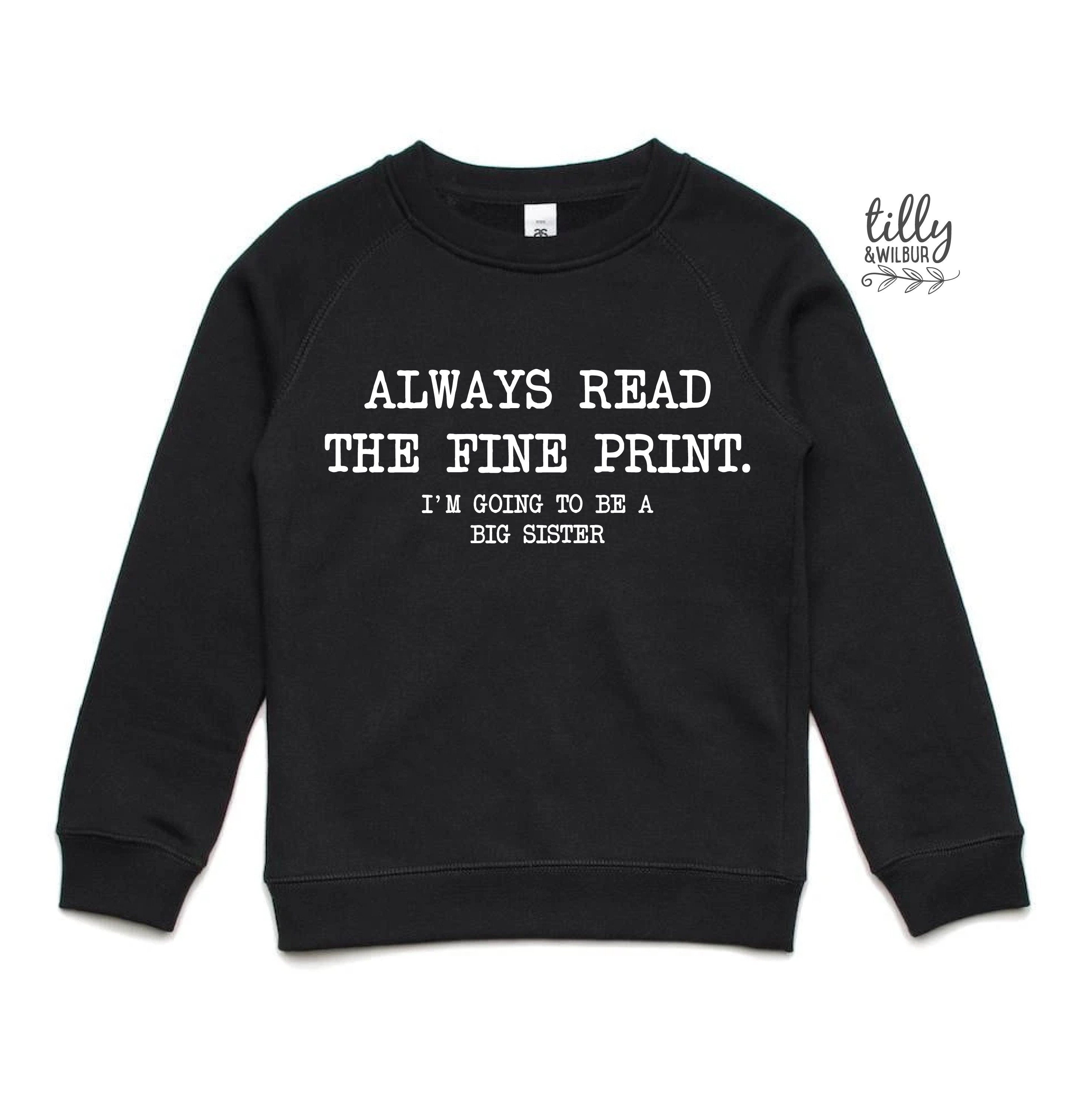 Big Sister Jumper - Cute Matching Sister Outfits for Family Photos & Special Occasions