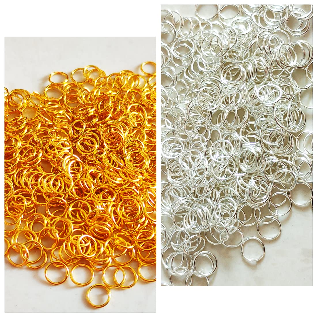 Teraiya's 2000pcs Jump Rings Kit - Gold & Silver Small & Large Jump Rings for Jewelry Making, DIY Crafts, Necklaces, Bracelets, Earrings - Perfect for Beading, Chainmail, and Wire Work Projects