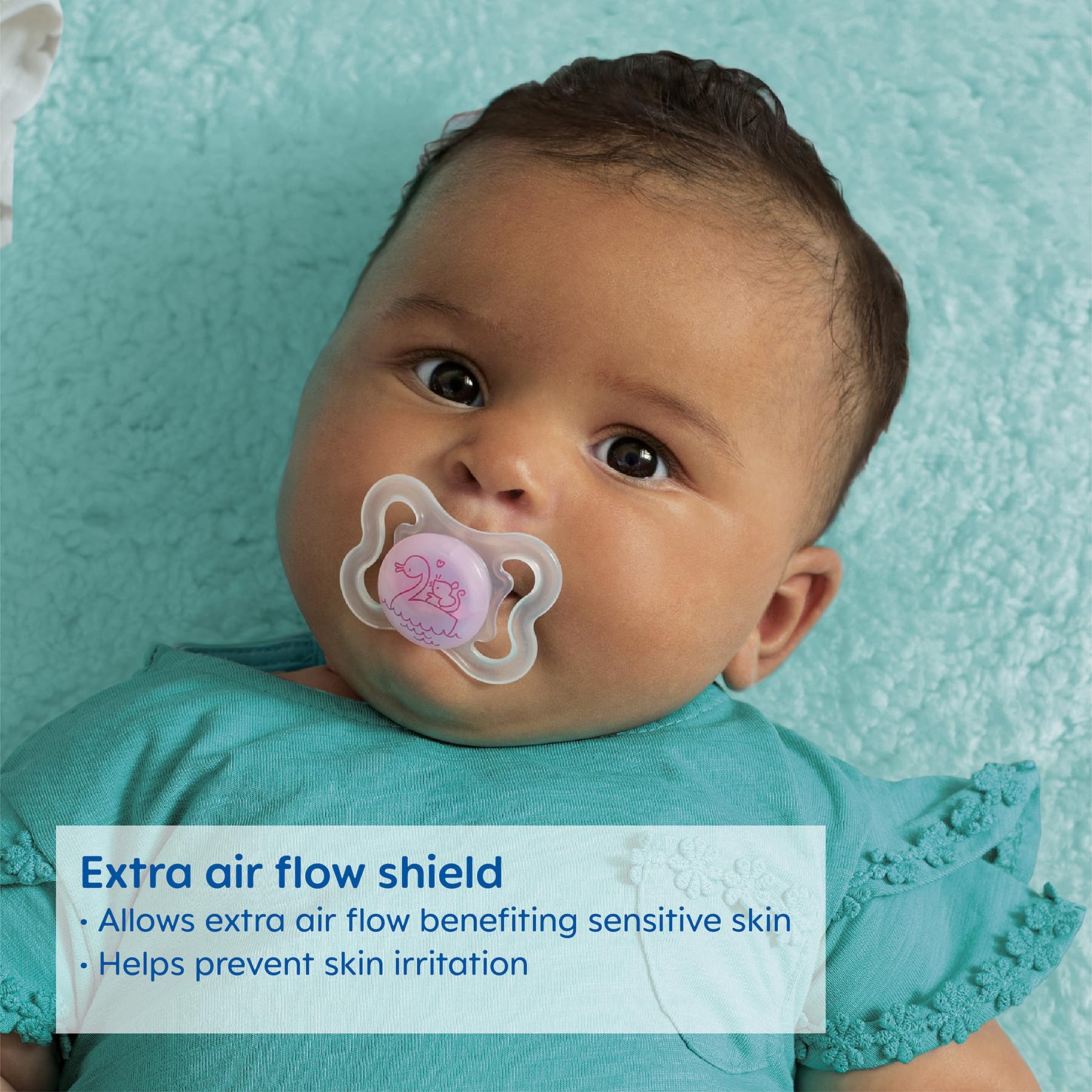 MAM Mini Air Pacifiers for Newborns 0-6 Months - BPA-Free Silicone Baby Binkies for Sensitive Skin & Breastfed Infants - Easy to Clean Orthodontic Pacifier Set of 2 with Sterilizer Case - Perfect for Soothing, Sleeping & Travel