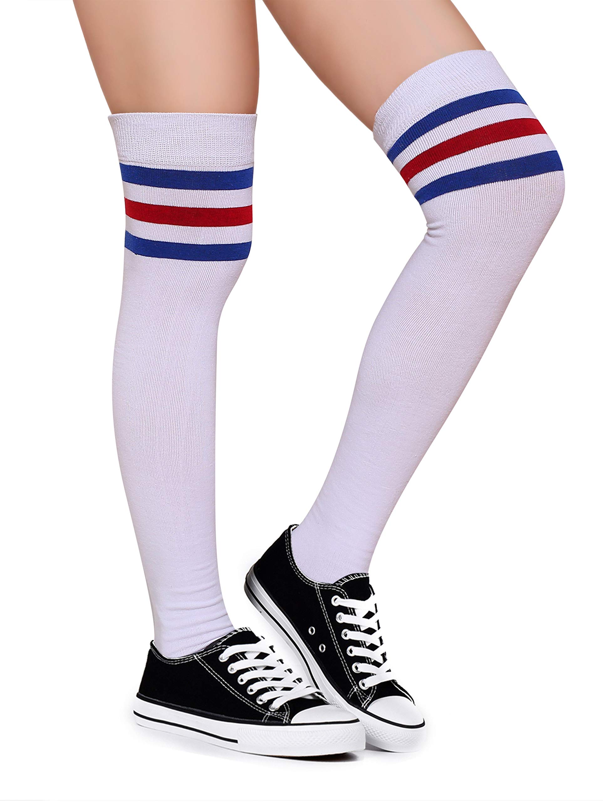 Leotruny Women's Thigh High Socks - Soft Cotton Knee High Stockings for Cosplay, Daily Wear & Fashion Outfits | Perfect for Halloween, Anime Conventions & Winter Style
