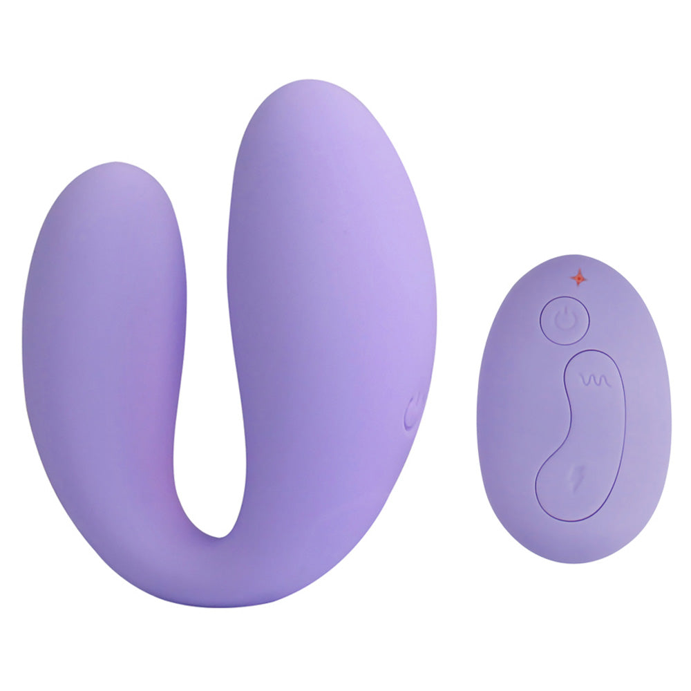Premium Aphrodisia U Smile Remote Control G Spot & Clitoral Vibrator - Dual Stimulation for Couples & Solo Play, Waterproof & Rechargeable for Bedroom & Travel Use