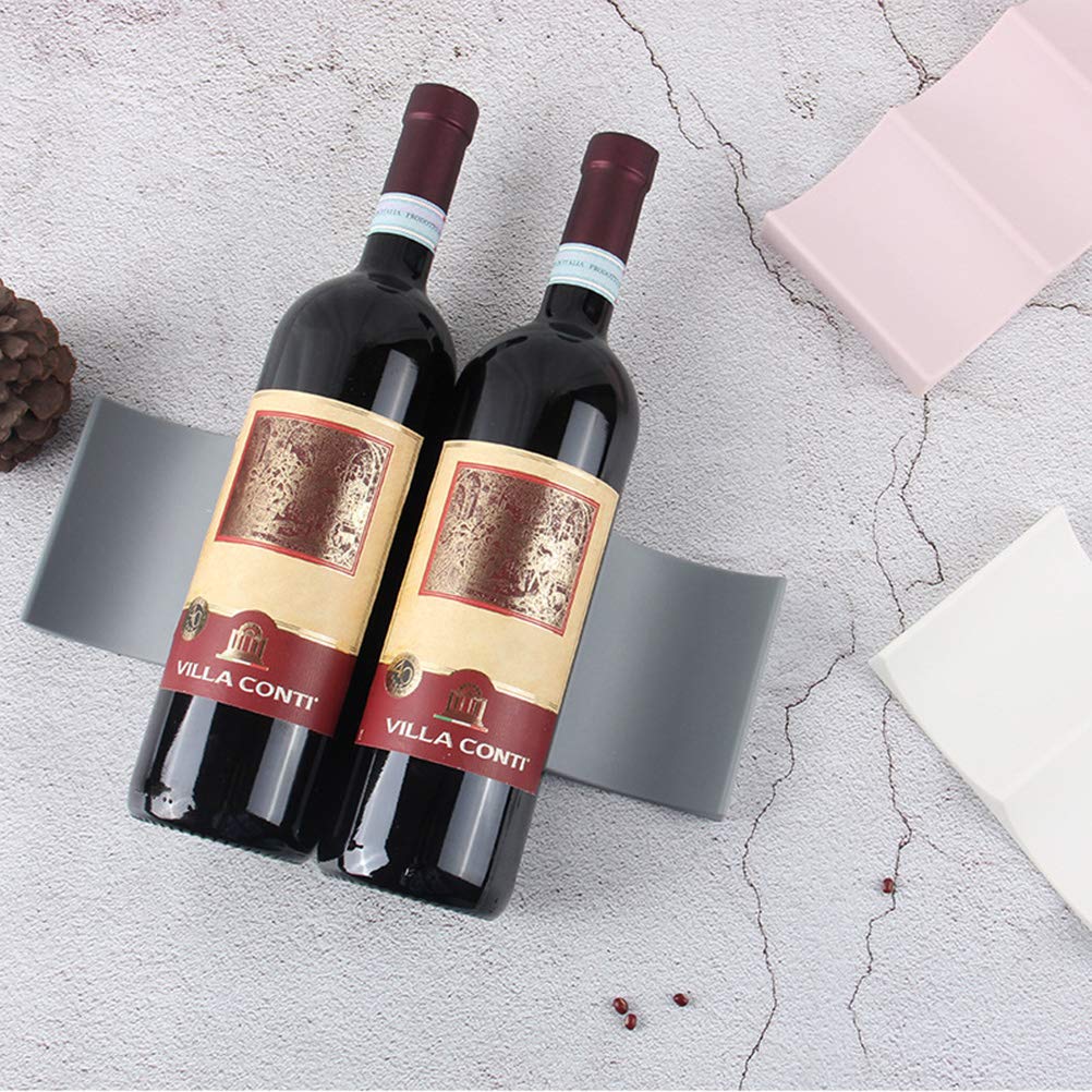 DOITOOL Stackable Silicone Water Bottle & Wine Glass Holder Mat - Non-Slip Can Rack Organizer for Tabletop, Cupboard, Bar Display (Perfect for Home, Office, Restaurant Use)
