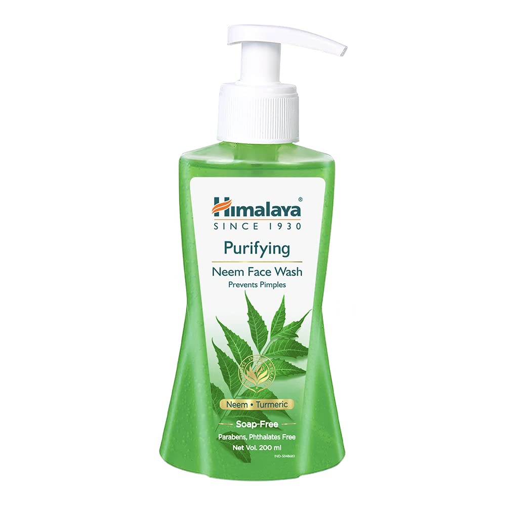 Himalaya Herbals Purifying Neem Face Wash & Nourishing Skin Cream Set - 200ml Each | Natural Ayurvedic Skincare for Acne & Dry Skin | Daily Face Cleanser & Moisturizer for Men & Women