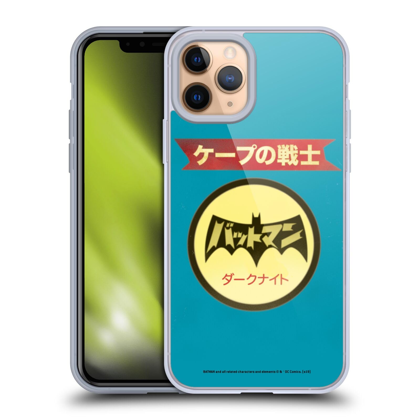 Official Batman DC Comics Japanese Logo Vintage Soft Gel Case for Apple iPhone 11 Pro - Stylish Protection for Everyday Use