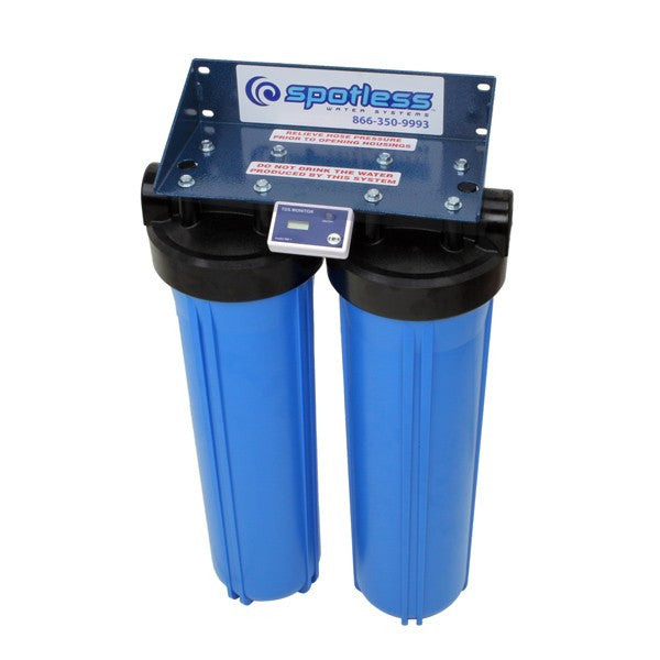 CR Spotless DIW 20 High Output Wall Mounted Water Deionization System - Perfect for Car Washing, RV Cleaning & Spot-Free Home Water Filtration