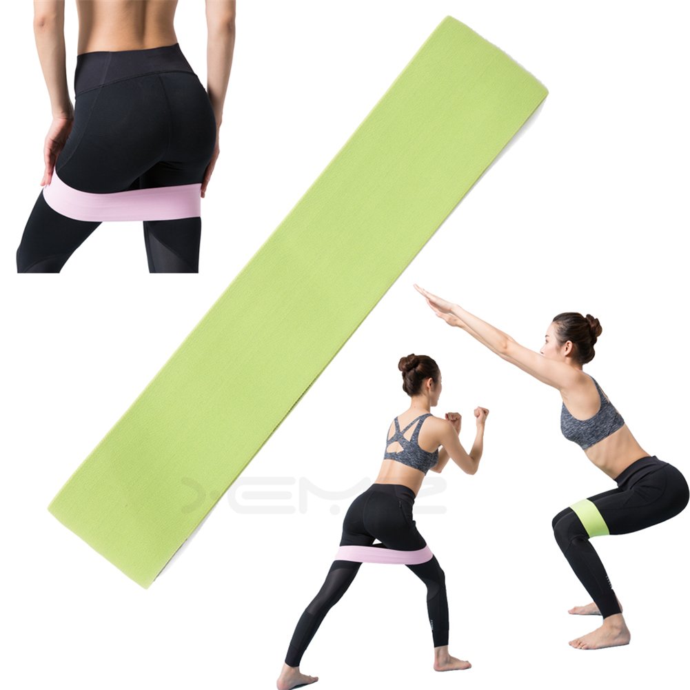 Non-Slip Resistance Hip Bands for Glutes & Leg Workouts - Booty Bands for Squats, Thigh Training, Powerlifting & Mobility Activation - Perfect for Home Gym, Yoga & Stretching Exercises