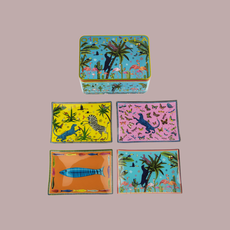 Tin Jungle 4-Piece Glass Dinner Plates Set - Durable & Elegant Tableware for Everyday Dining, Parties & Special Occasions