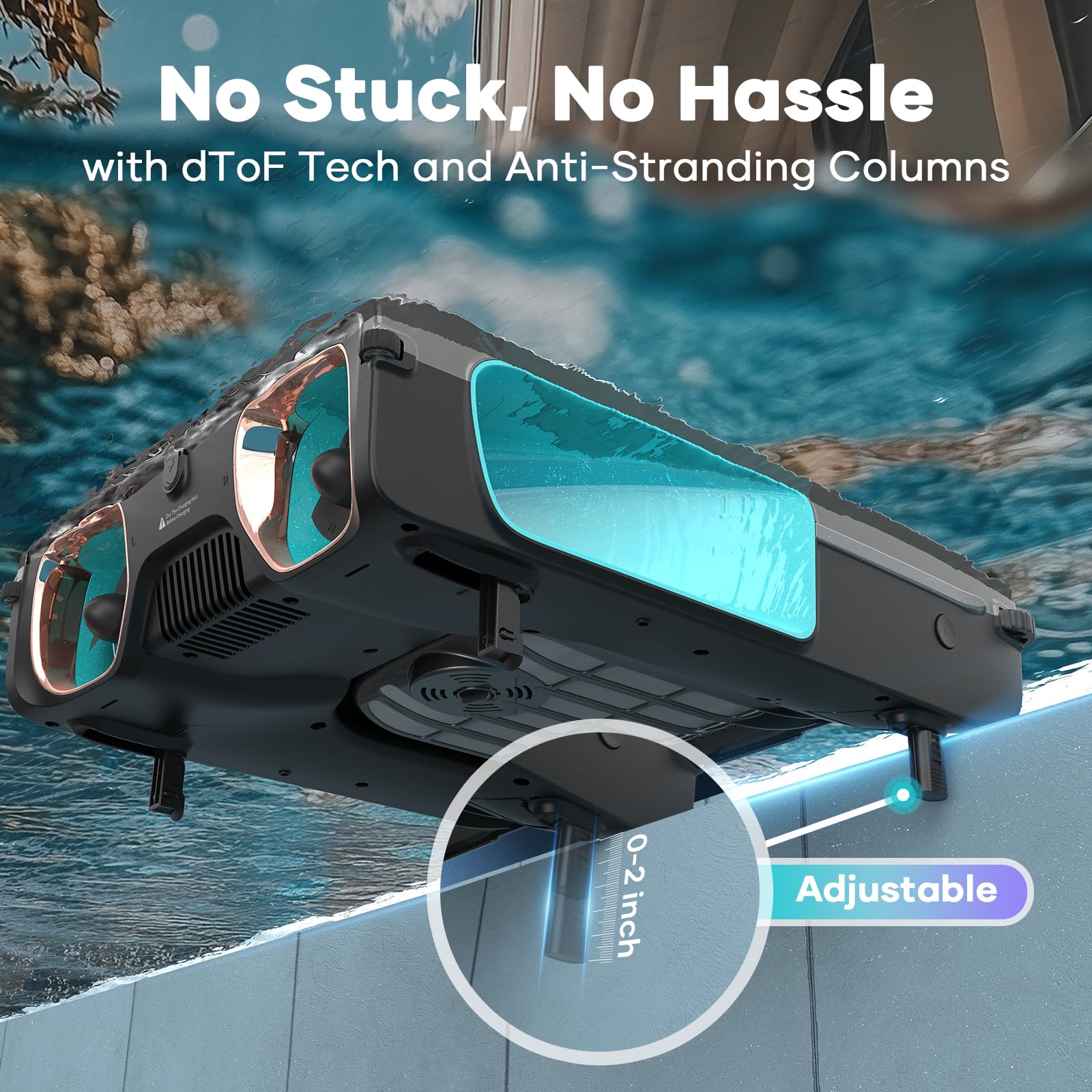 AI-Powered AIPER Surfer S2 Solar Pool Skimmer with APP Control | 24/7 Automatic Cleaning, Solar + Electric Dual Charging, Smart Obstacle Avoidance | Ideal for Inground & Above Ground Pools | Perfect for Backyard, Residential & Commercial Use