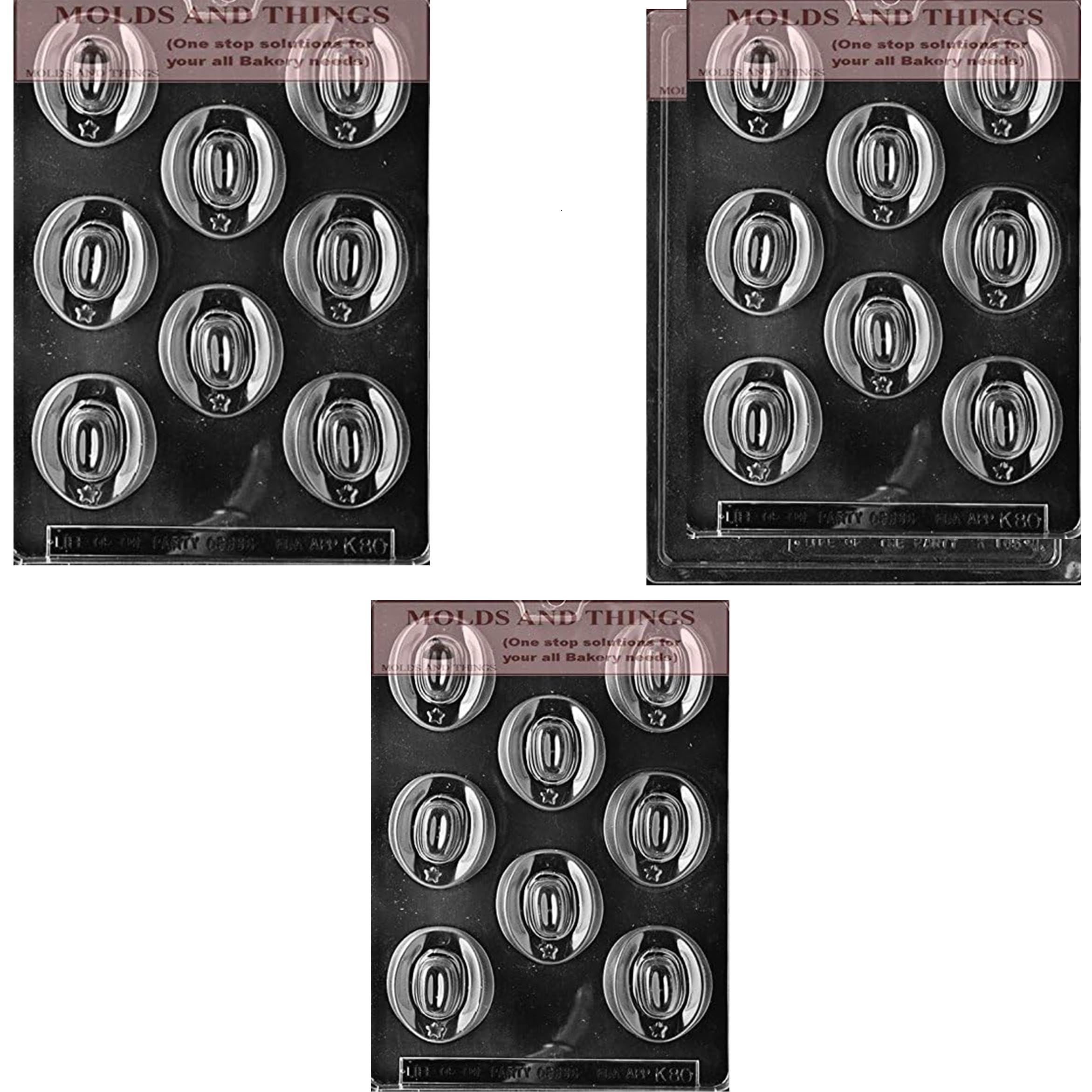 Kids Cowboy Hats Chocolate Candy Mold Set of 3 with Molding Instructions - Perfect for Birthday Parties, Western Themed Events & DIY Candy Making