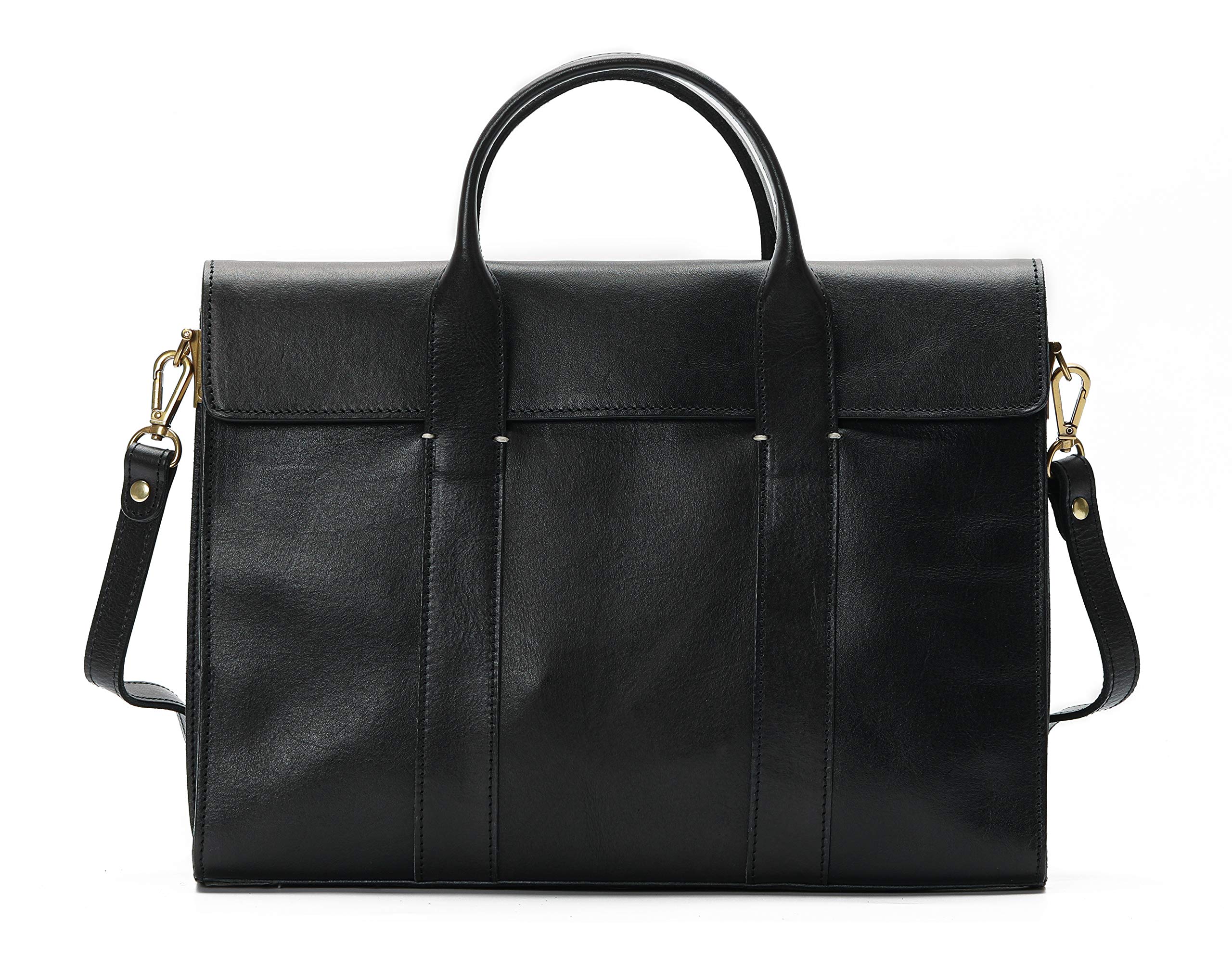 Stylish Genuine Leather Messenger Bag for Women - Laptop Briefcase & iPad Bag - Perfect for Office, Business Travel & Daily Commute