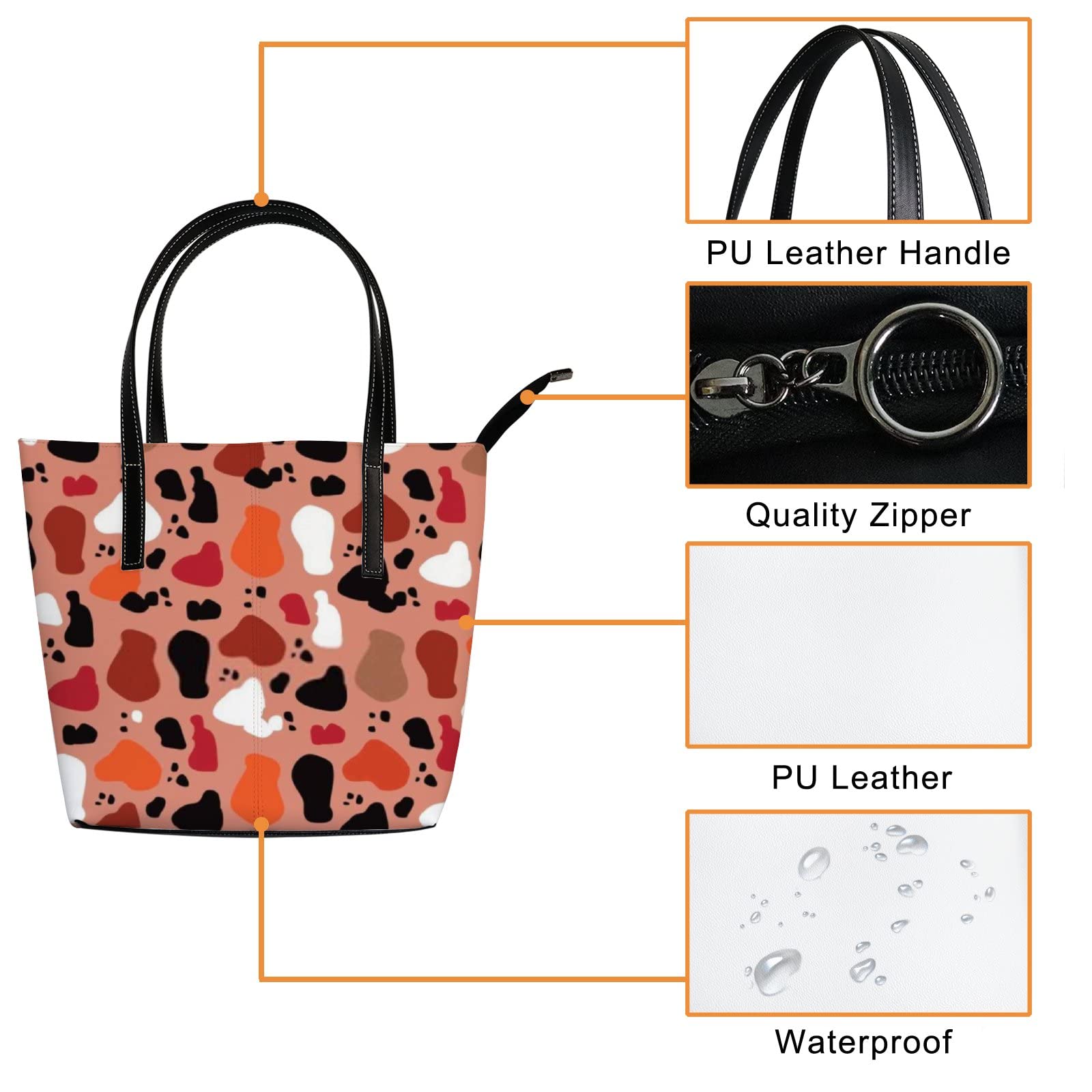 Premium Genuine Leather Tote Bag for Women - Stylish Crossbody Handbag with Adjustable Strap - Perfect for Work, Travel & Everyday Use