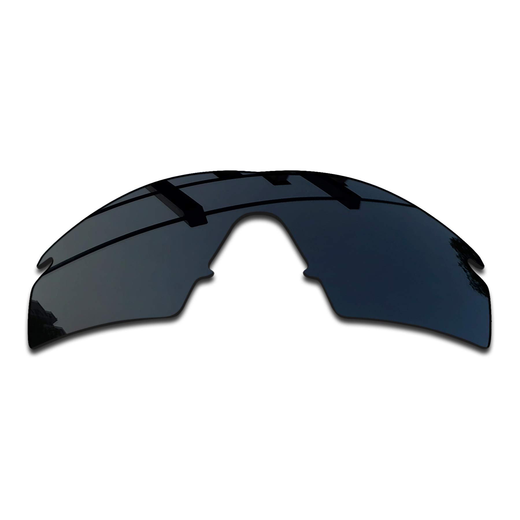 Premium Polarized Replacement Lenses for Oakley M Frame Strike Sunglasses - Dark Black, Silver Mirror, Blue Mirror & Fire Orange Mirror Options | UV Protection for Cycling, Running & Outdoor Sports