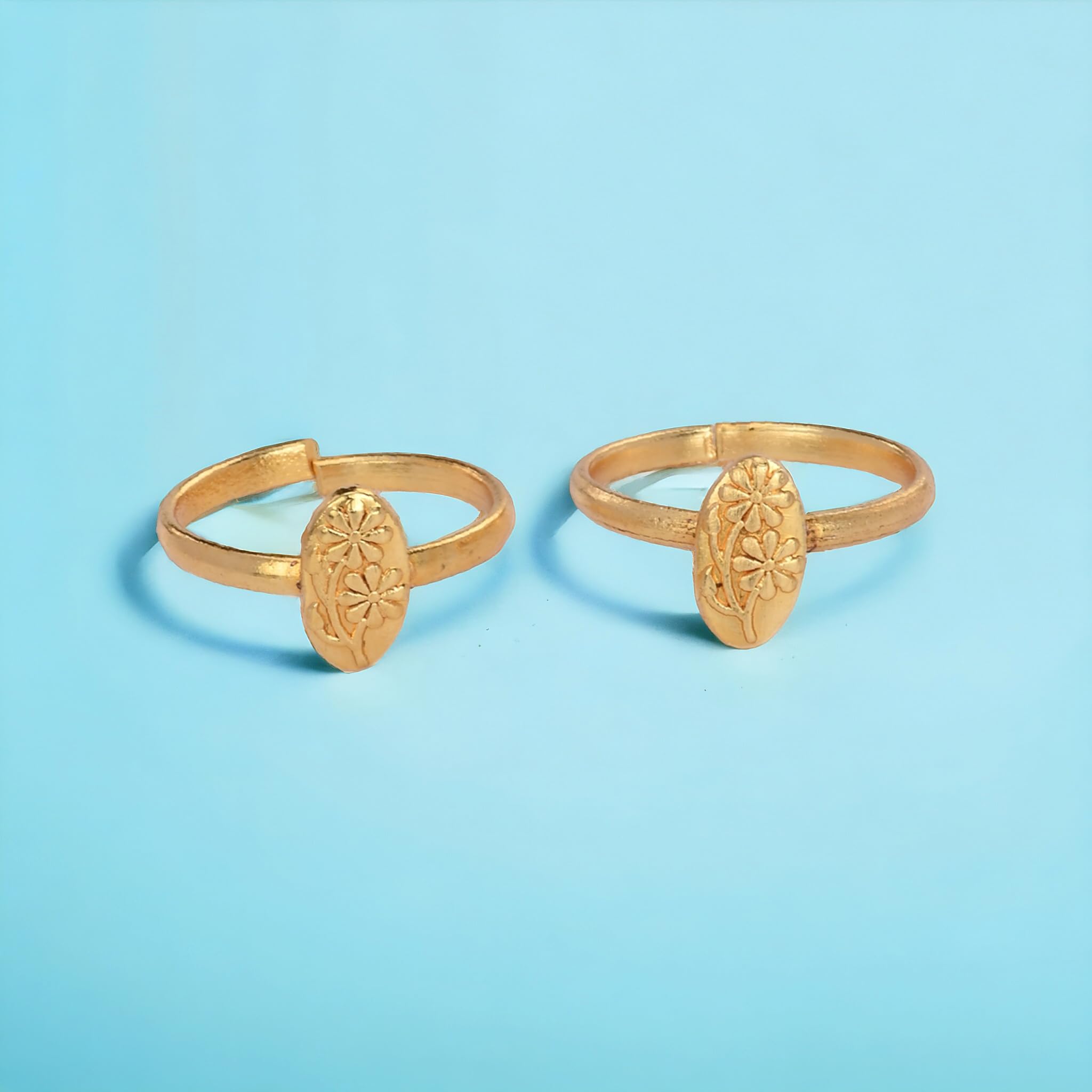 Trendy Adjustable Toe Rings Set of 2 - Stylish Foot Jewelry for Women | Perfect for Beach, Summer & Boho Fashion Outfits