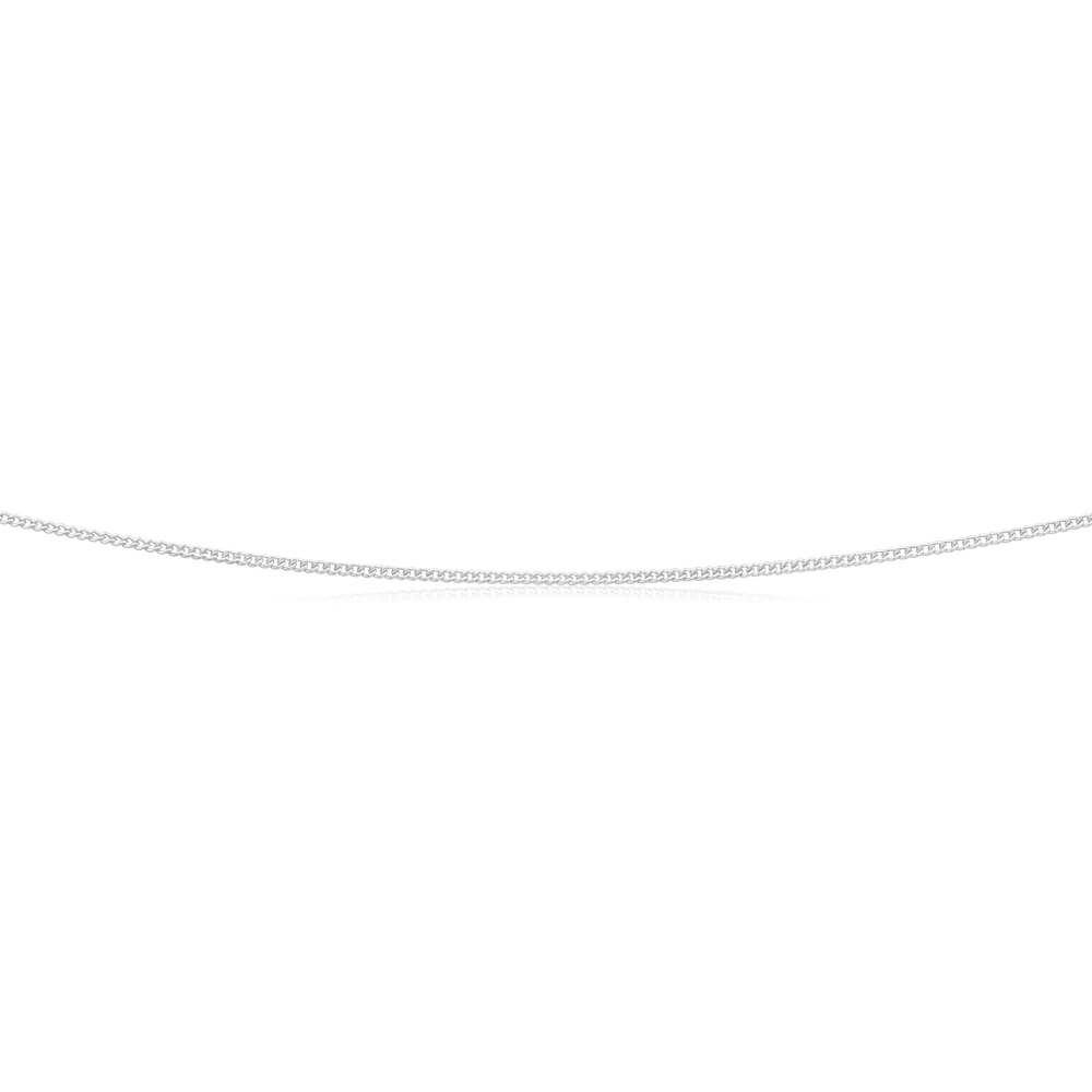 9ct White Gold Silver Filled 45cm Extendable Curb Chain - 40 Gauge Jewelry for Women & Men - Perfect for Layering, Gift Giving & Everyday Wear