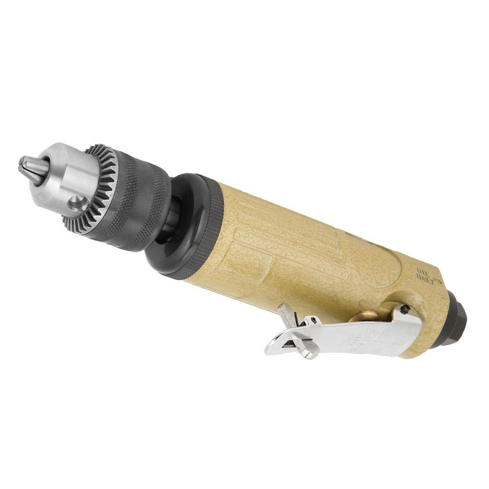 22000RPM Straight Shank Pneumatic Air Drill Tool with Adjustable Speed - High Power Industrial Air Drill for Metal, Wood, Plastic - Includes Wrench & Chuck Key for Polishing, Engraving & Drilling - Perfect for DIY Projects, Automotive Repair & Metalworking