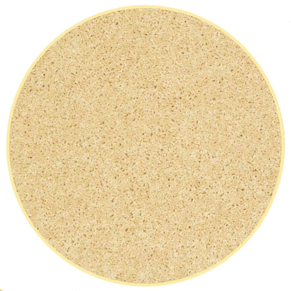 Soft & Cozy Solid Color Round Area Rugs for Kids - 12 Colors & Sizes (8' Round, Lemon) - Perfect for Children's Bedroom, Nursery, Playroom & Classroom Decor