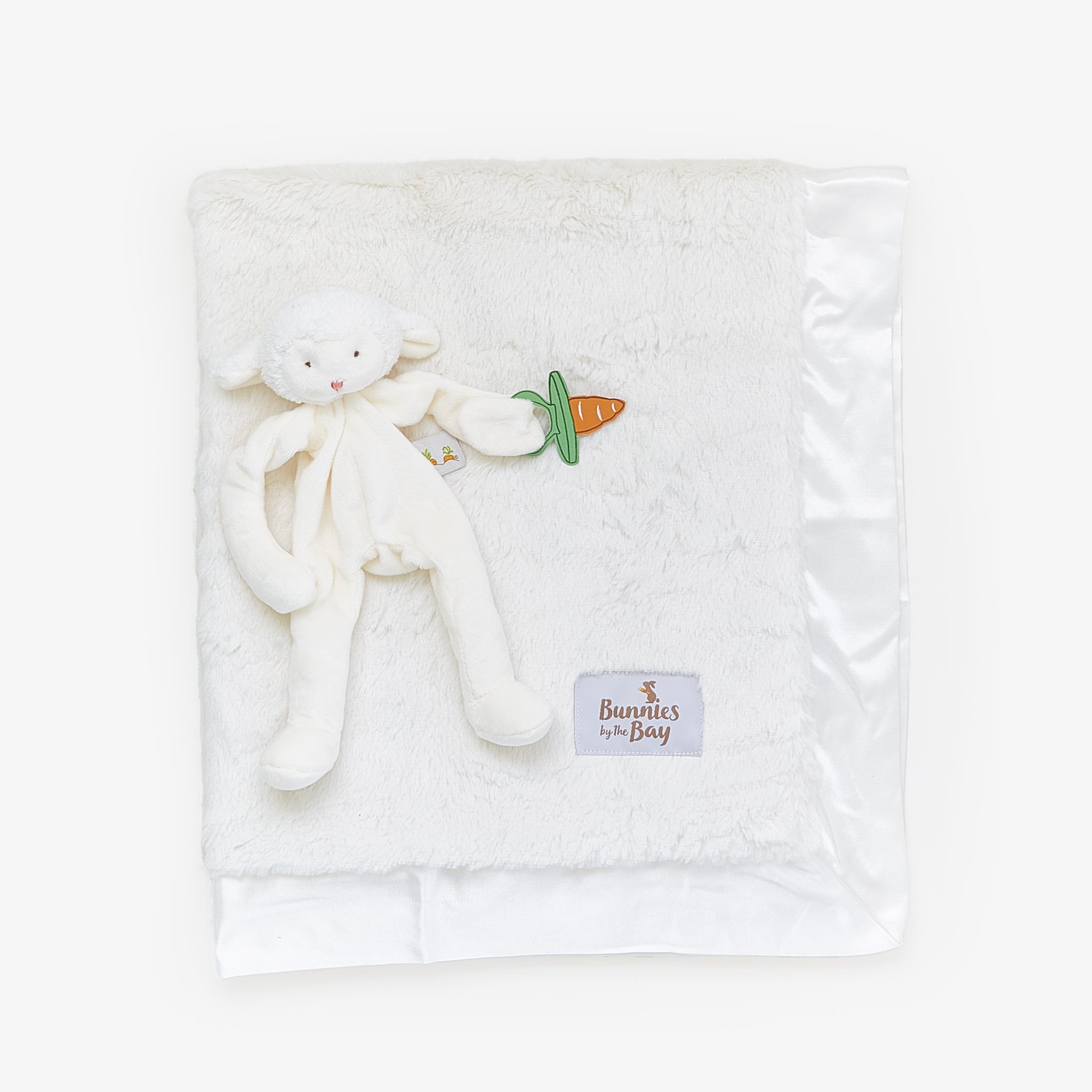 Snuggle and Soothe Baby Gift Set - Soft Cream Baby Blanket & Plush Toy Combo | Perfect for Newborns, Baby Showers & Nursery Comfort