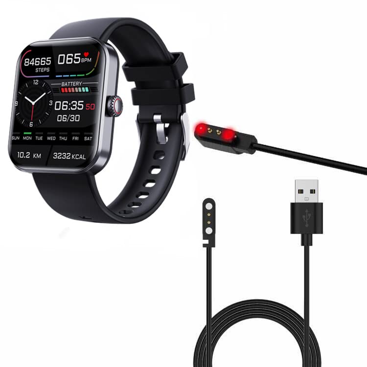 Magnetic USB Charging Cable for F57l Smartwatch - Fast Charging & Secure Connection - Perfect for Home, Office, and Travel Use (Black)
