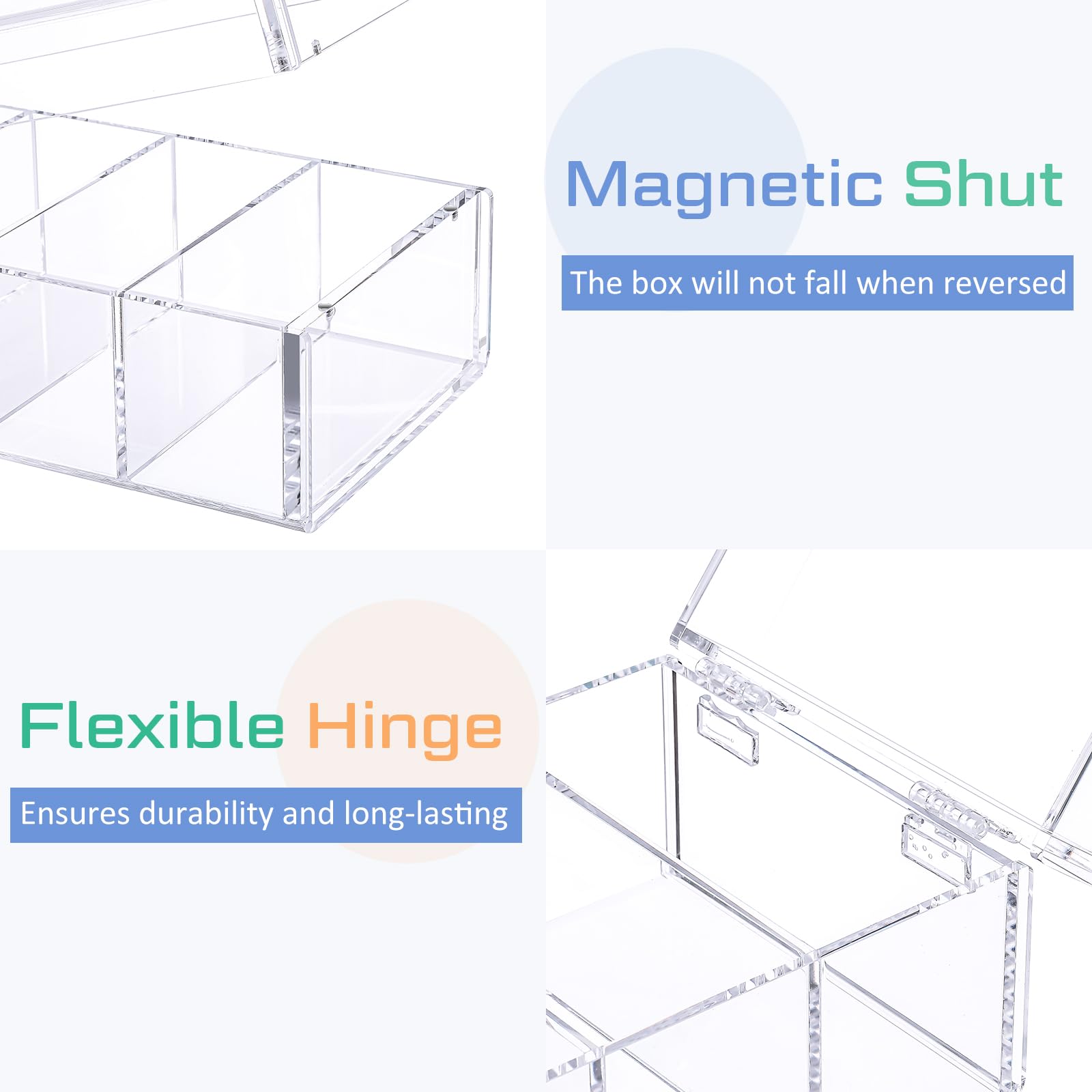 Clear Acrylic Index Card Holder - 3