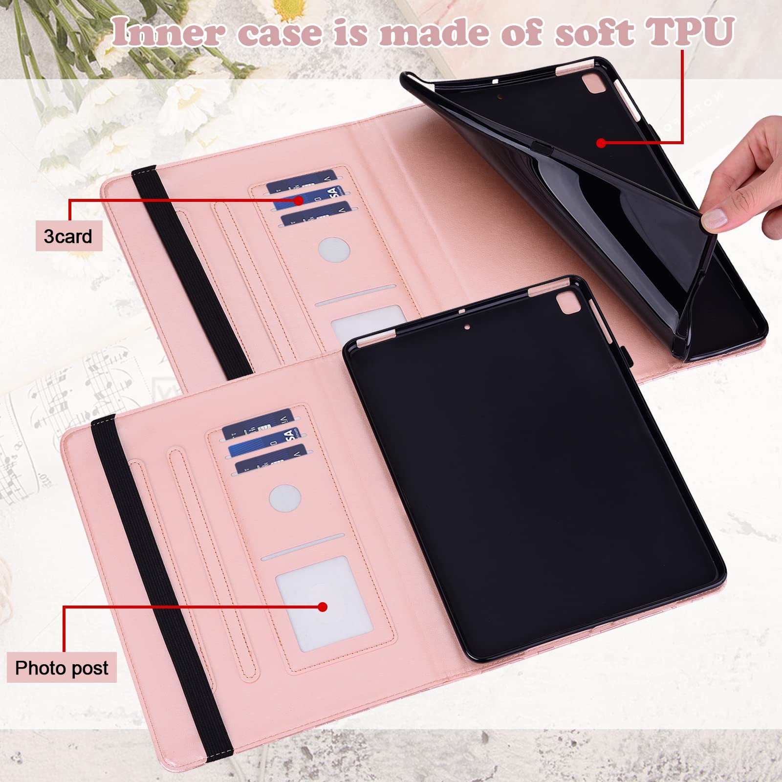 Lenovo Tab M9 Leather Tablet Case with Tree & Deer Embossed Design - Perfect for Work, Travel, and Home Use
