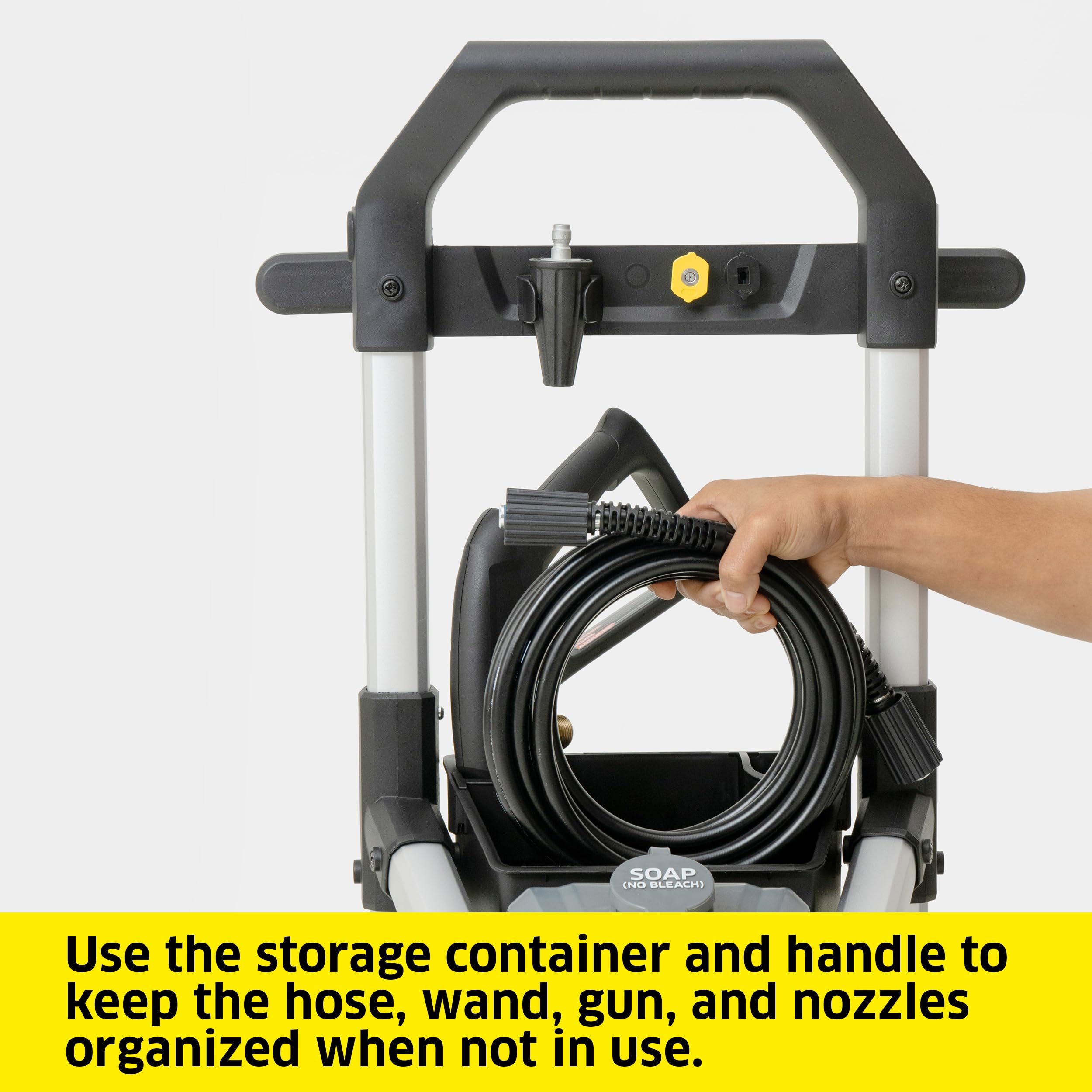 Karcher K1700 Electric Pressure Washer - 2125 PSI, 1.46 GPM, 3 Nozzles & Detergent Tank for Deep Cleaning Cars, Driveways, Patios & Home Exteriors | Perfect for Auto Detailing, Concrete Cleaning & Outdoor Maintenance