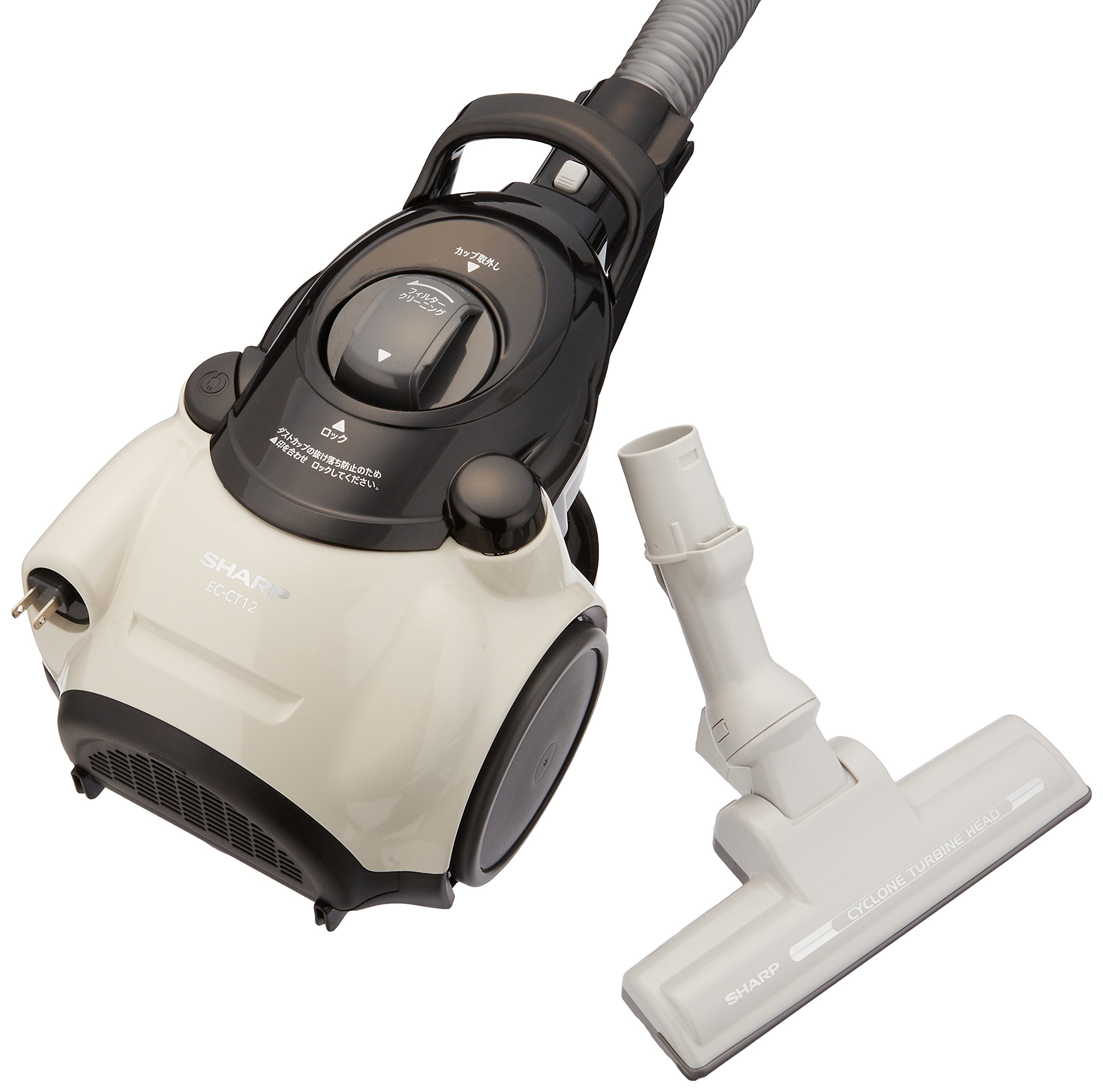 Sharp Cyclone Vacuum Cleaner EC-CT12-C - Powerful Cordless Stick Vacuum with HEPA Filtration, Lightweight for Easy Home Cleaning, Perfect for Hardwood Floors, Carpets and Pet Hair Removal