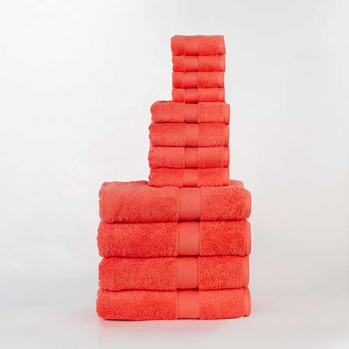 Premium Organic Cotton Plush Bath Towel Set - 12 Piece Soft & Absorbent Towels for Spa, Gym, Beach & Home Use