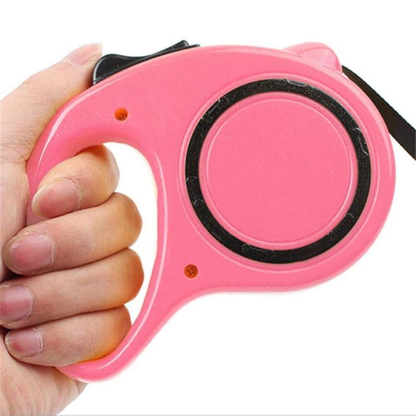 Extendable Dog Leash for Large & Small Dogs - 3m(11kg) Retractable Pet Leash with Comfortable Handle (Pink) - Perfect for Walking, Training & Outdoor Adventures