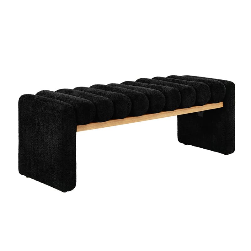 Modern Functional Bench with Solid Wood Seat Frame - Stylish Entryway, Living Room, or Bedroom Seating - Durable & Comfortable for Home Decor