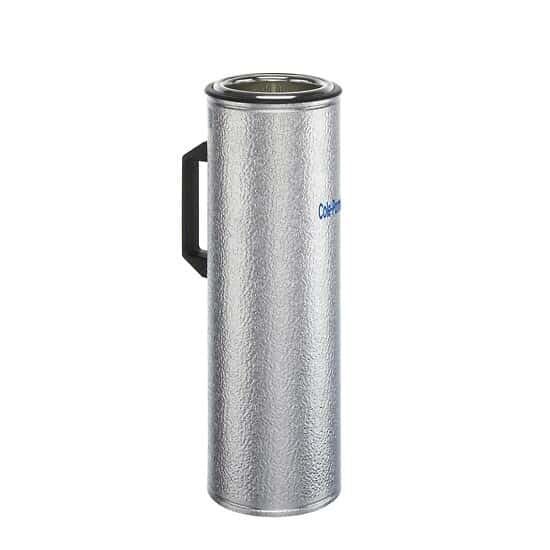 Cole-Parmer 1200mL Aluminum-Glass Dewar Flask with Handle - Double-Walled Vacuum Insulated for Laboratory, Home Brewing & Liquid Storage