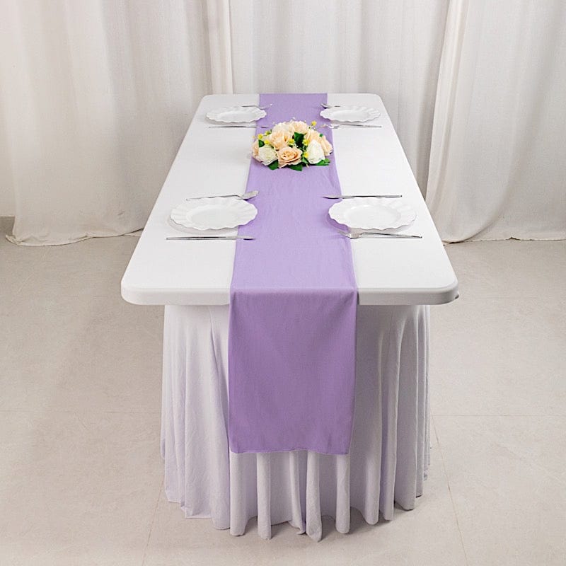 12-Pack Premium Scuba Polyester Table Runners - 108 Inch Long Wrinkle-Resistant Dining Table Decor for Weddings, Parties & Holiday Celebrations
