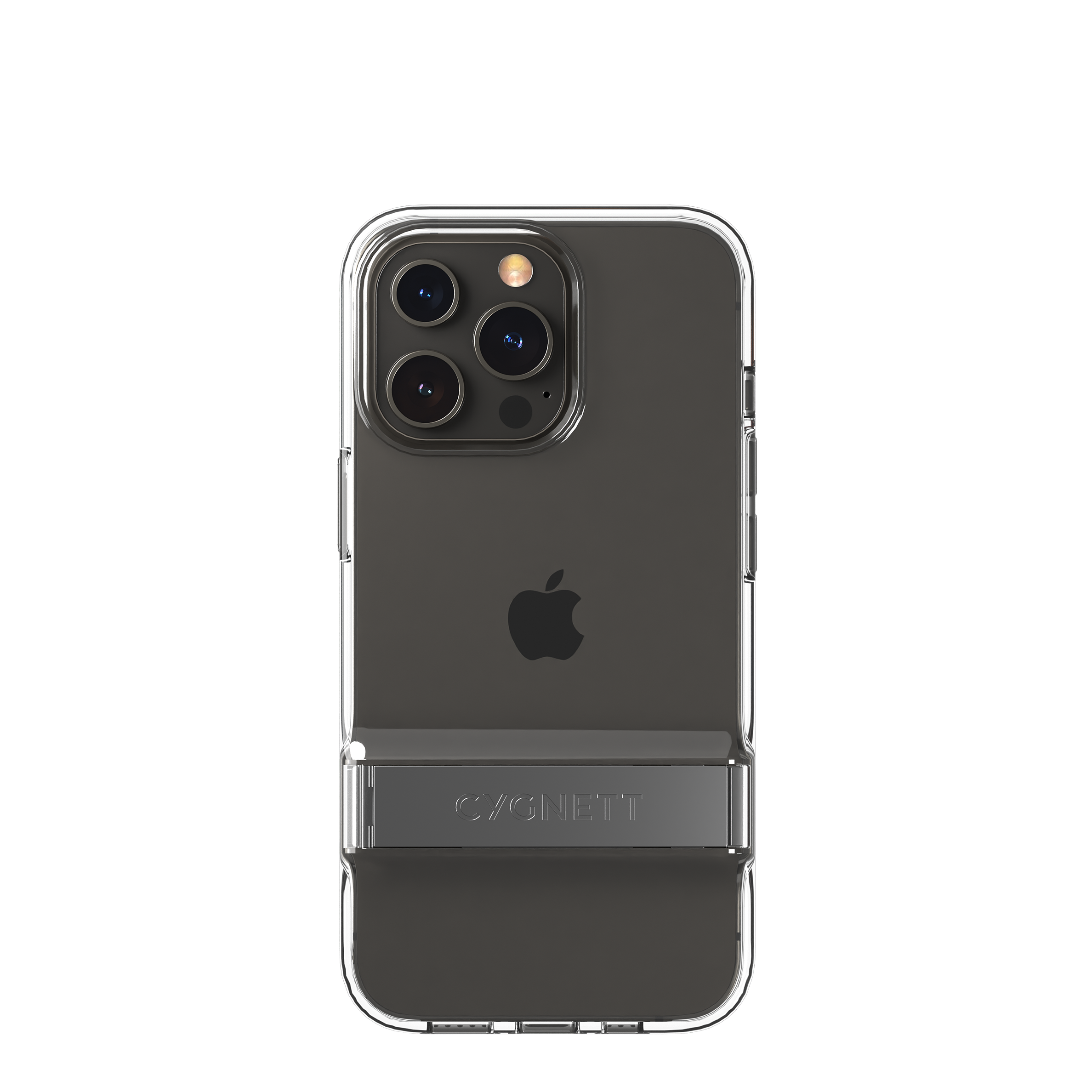 Premium Clear Shockproof Case with Kickstand for iPhone 13 Pro - Slim Protective Cover with Built-in Stand for Hands-Free Viewing & Video Calls