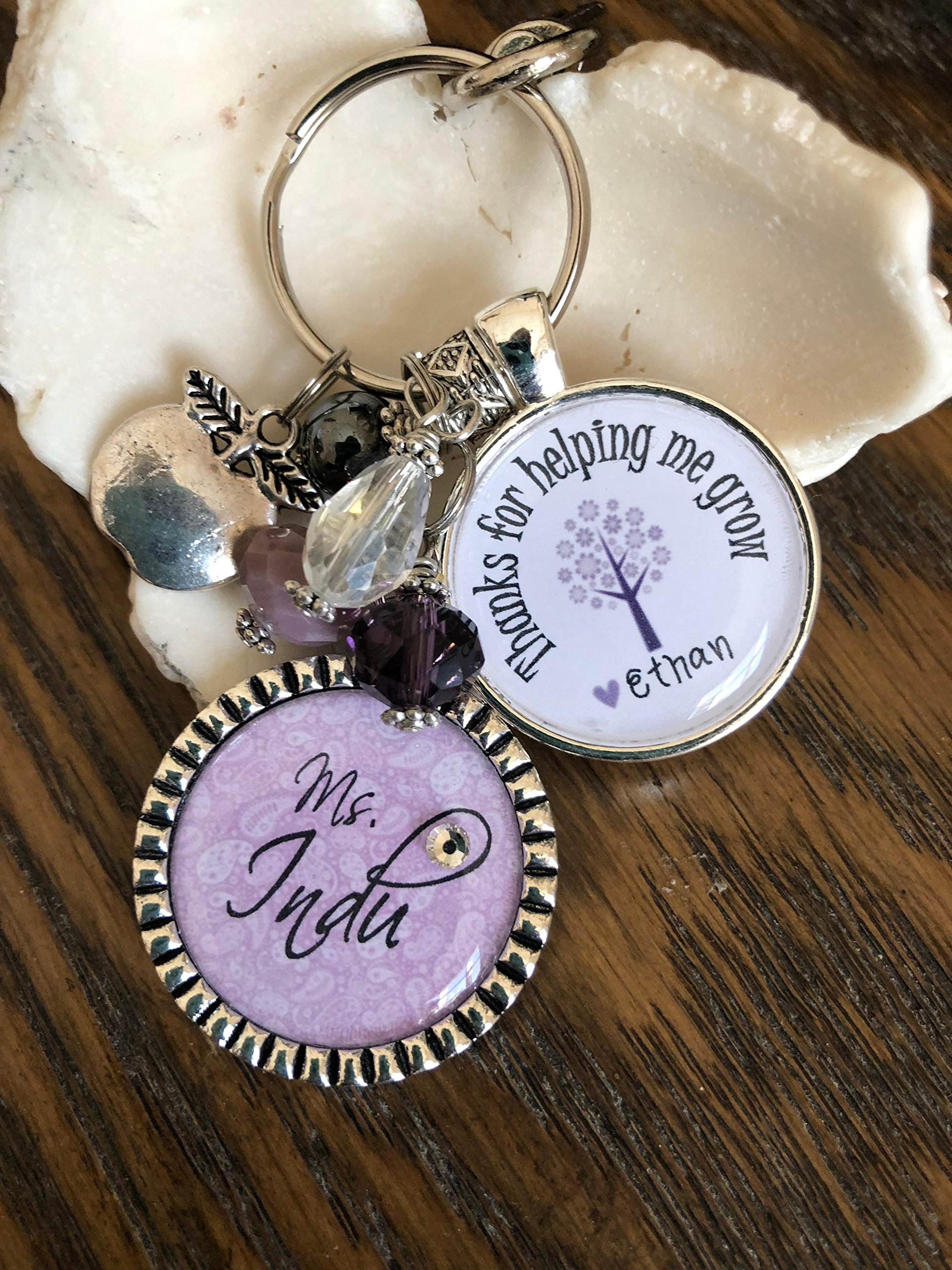 Personalized Teacher Gift Keychain - Custom Name Engraved for Mom, Nana, Big Sister, Aunt | Appreciation Present for Educators | Perfect for Teacher Appreciation Week, Graduation Gifts & Thank You Tokens