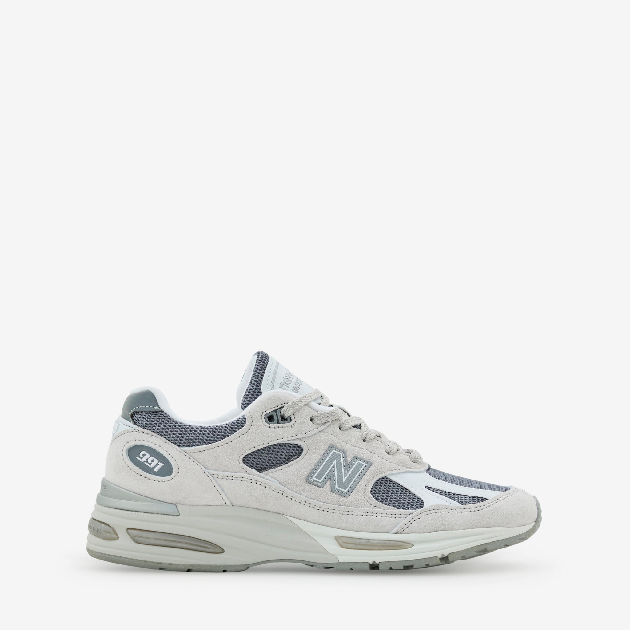 New Balance 991v2 Nimbus Cloud Running Shoes - Cool Grey & Silver | Made in UK | Premium Comfort for Jogging, Gym & Casual Wear